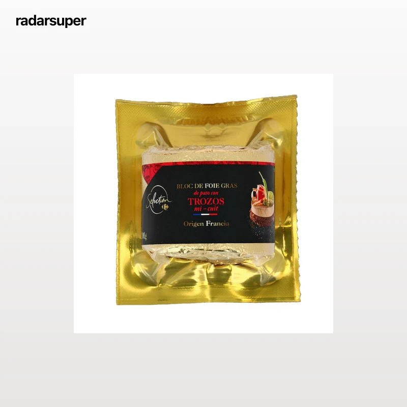 Bloc de foie gras de pato de Sud-Ouest IGP Francia Carrefour 200 g