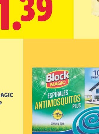 BLOCK MAGIC Espirales antimosquitos