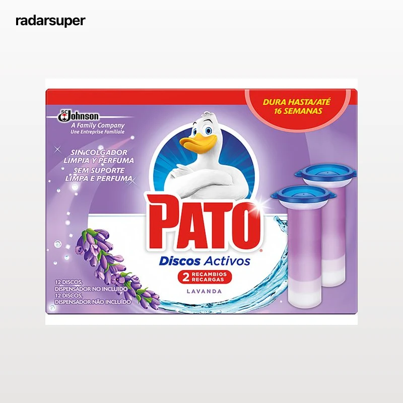 BLOCO PATO SANITÁRIO DISCO LAVANDA 2X36ML
