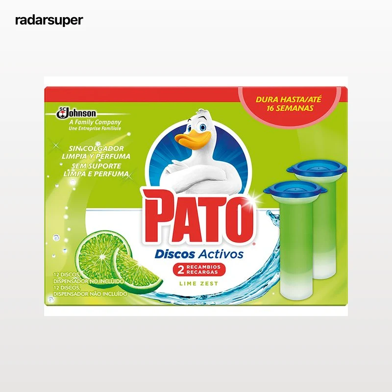 BLOCO PATO SANITÁRIO DISCOS ACTIVOS RECARGA LIMA 2X36ML