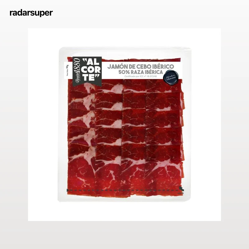 BOADAS Jamón de cebo ibérico (50% raza ibérica), cortado en tapas y envasado al vacio BOADAS 1880 Al corte 90 g.