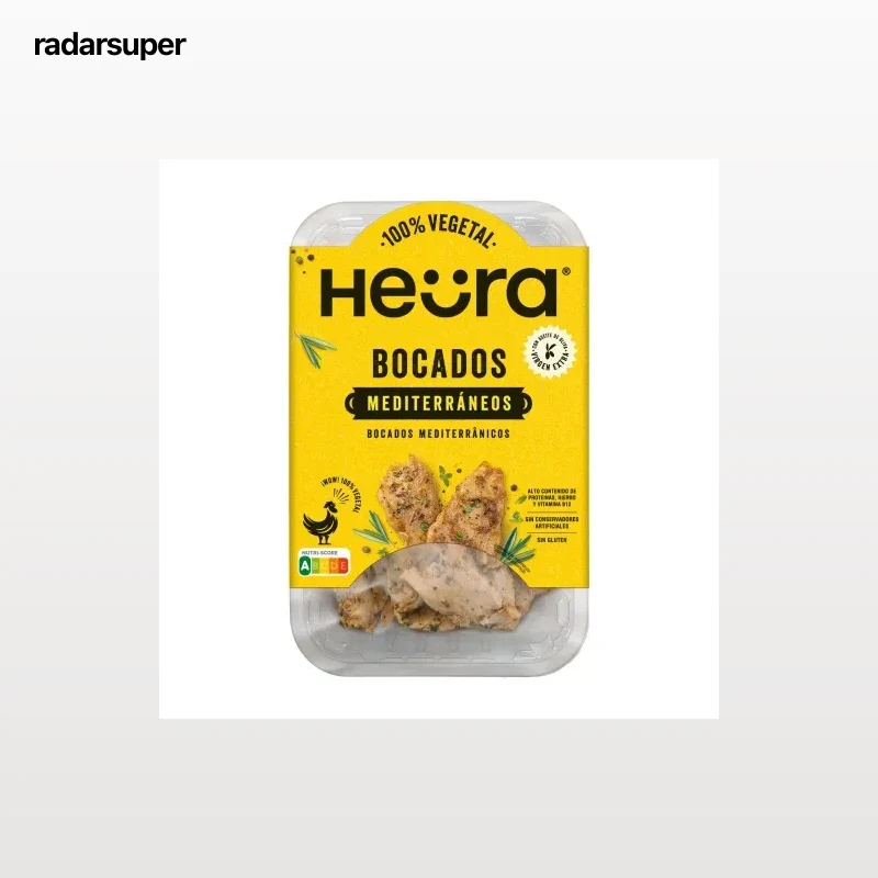 Bocados mediterraneo de Heüra sin gluten 160 g.