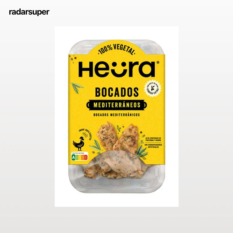 Bocados mediterráneos 100% vegetal Heüra 160g