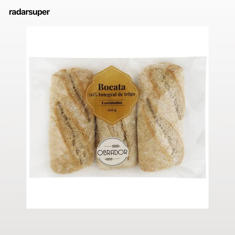 Bocata 50% integral trigo 3 unidades de 120g