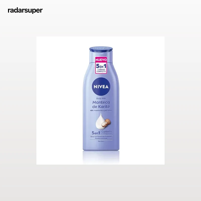 Body milk manteca de karité Nivea 400 ml.