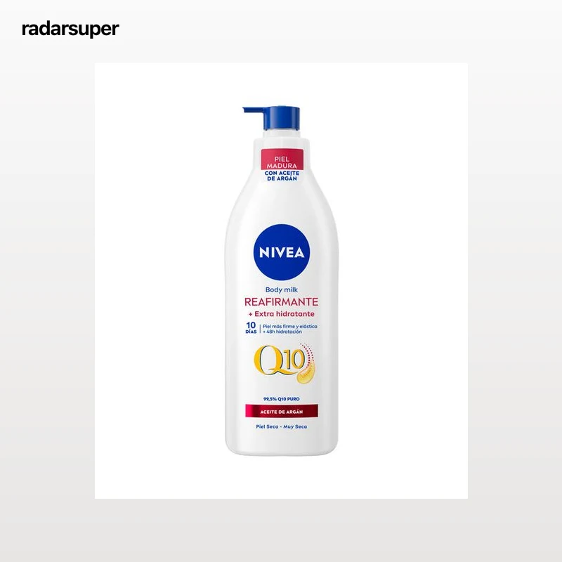 Body milk q10 Nivea 400 ml reafirmante piel madura aceite de argan