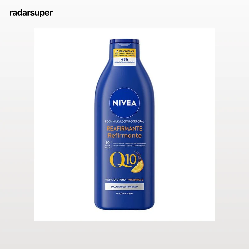 Body milk q10 Nivea 400 ml reafirmante vitamina C piel seca