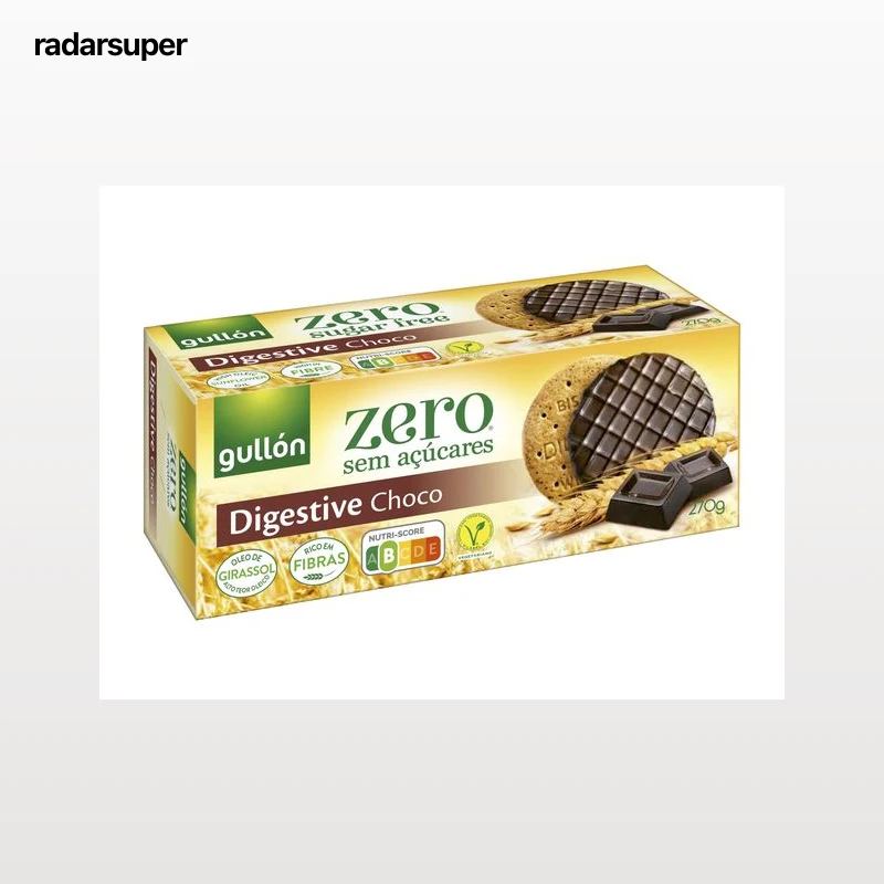 BOLACHA GULLON DIGESTIVE CHOCOLATE ZERO SEM AÇUCAR 270G