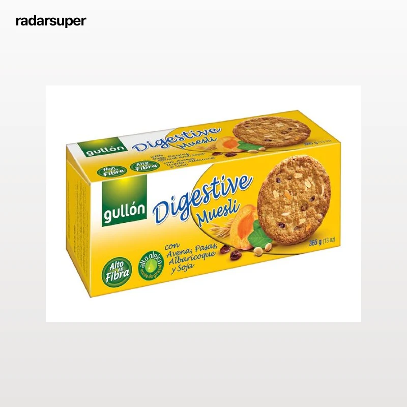 BOLACHA GULLON DIGESTIVE MUESLI 365G