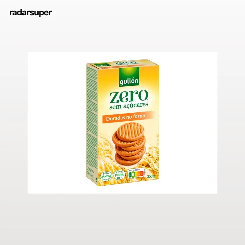 BOLACHA GULLON DORADA FORNO ZERO SEM AÇÚCAR LINHA NATURE 330G