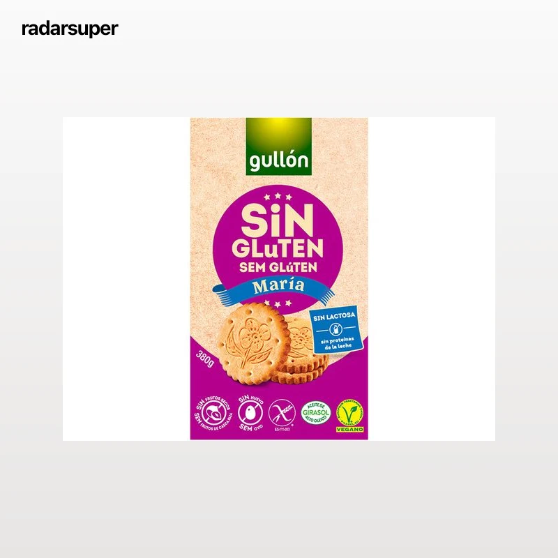 BOLACHA GULLON MARIA INTEGRAL SEM GLÚTEN 360G