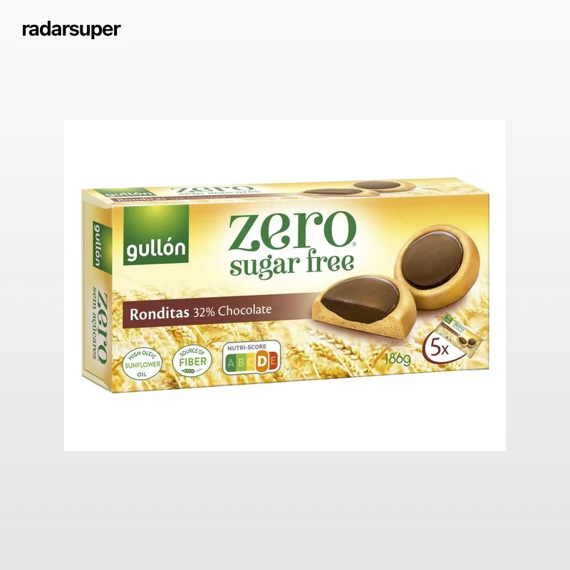 BOLACHA GULLON RONDITAS ZERO SEM AÇUCAR 186G