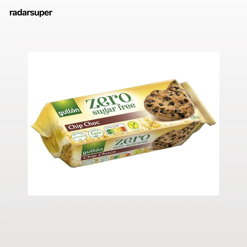 BOLACHA GULLON ZERO CHIP CHOCOLATE SEM AÇÚCAR 125G