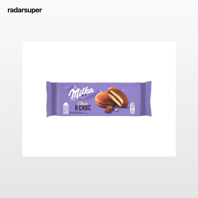 BOLACHA RECHEADA MILKA CHOC & CHOC 150G