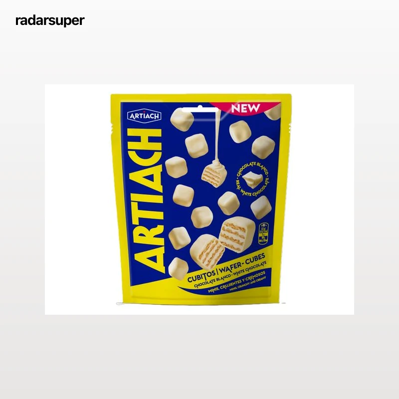 BOLACHA WAFFER ARTIACH COM COBERTURA E RECHEIO CHOCOLATE BRANCO 110G