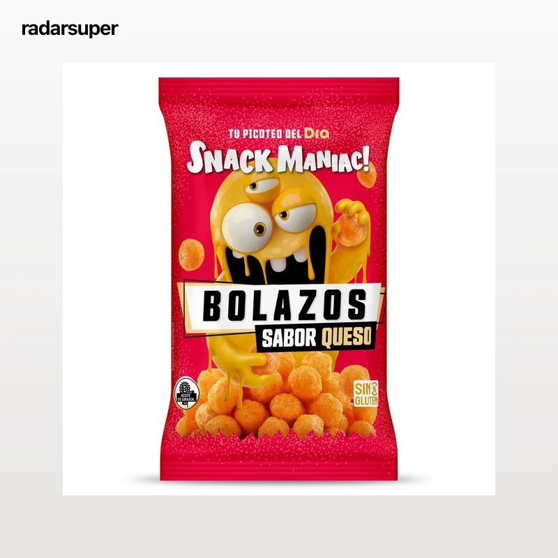 Bolazos sabor queso Dia Snack Maniac 100 g