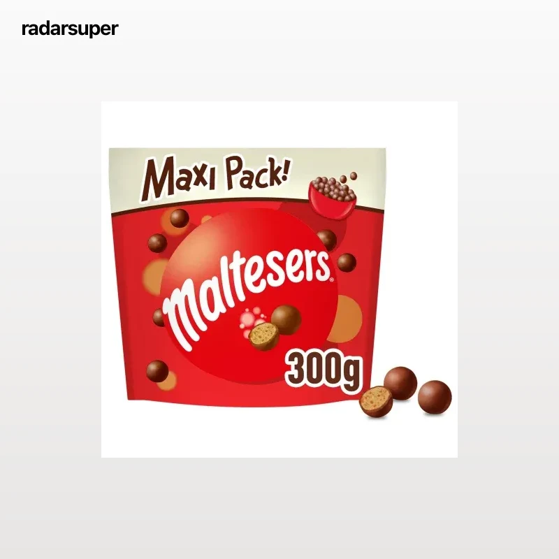Bolitas de leche malteada con chocolate con leche Maltesers 300 g.