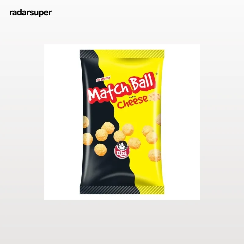 Bolitas de maíz sabor queso Match ball Risi sin gluten 105 g.