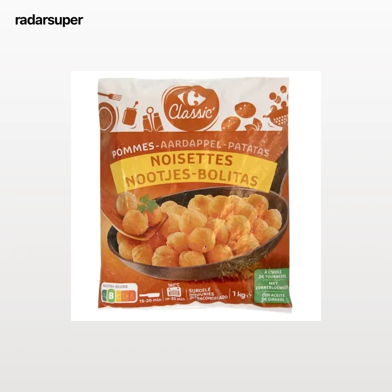 Bolitas de patata Carrefour Classic 1 kg.