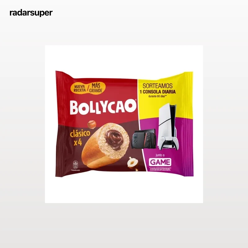 Bollo relleno de cacao Bollycao 4 ud.