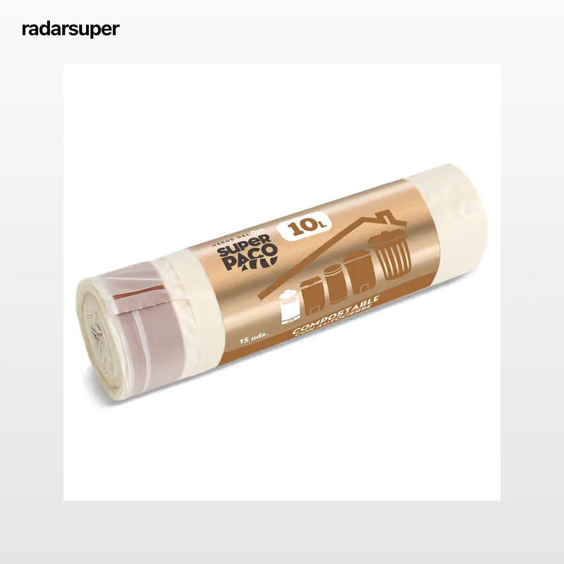 Bolsa de basura 10 L compostable con autocierre Dia Super Paco 15 unidades