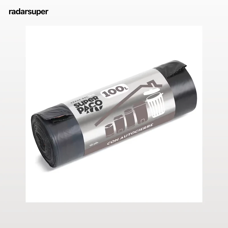 Bolsa de basura 100 L con autocierre Dia Super Paco 10 unidades