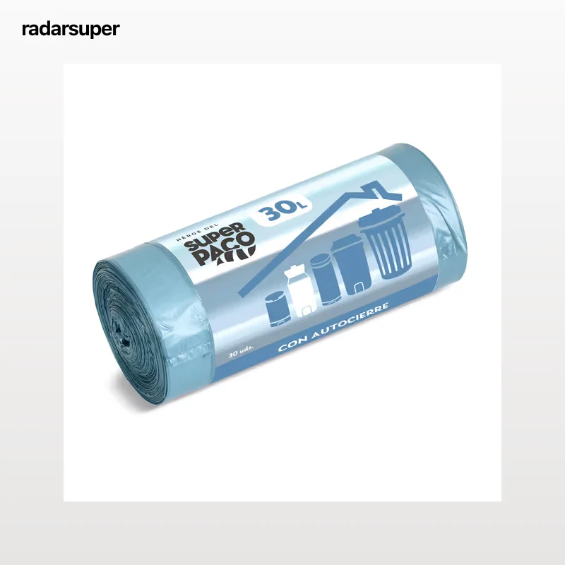 Bolsa de basura 30 L con autocierre Dia Super Paco 30 unidades