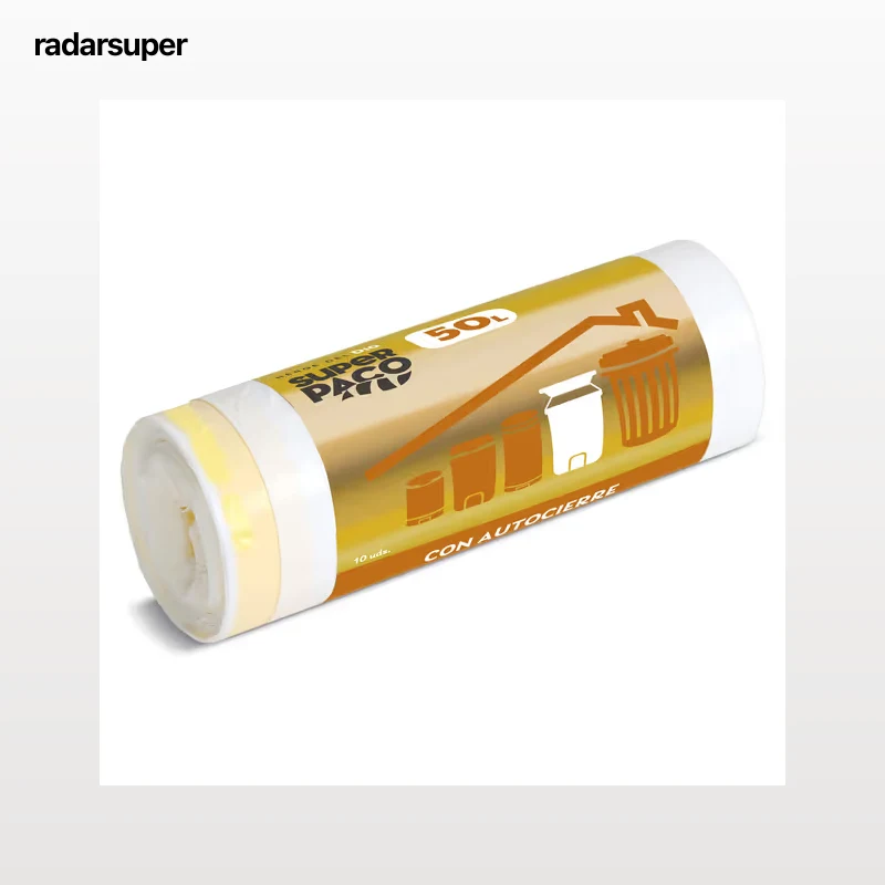Bolsa de basura 50 L con autocierre Dia Super Paco 10 unidades