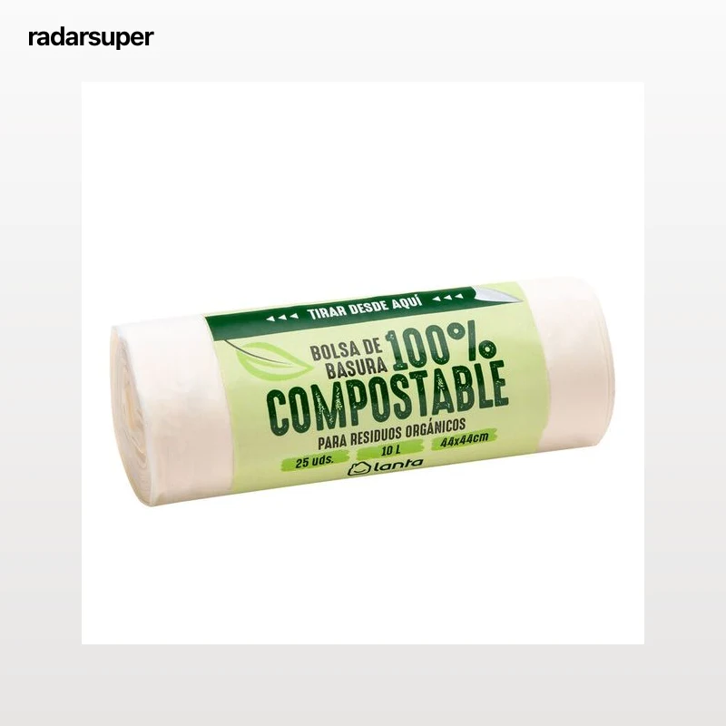 Bolsa basura Lanta 25 unidades 10 litros compostable