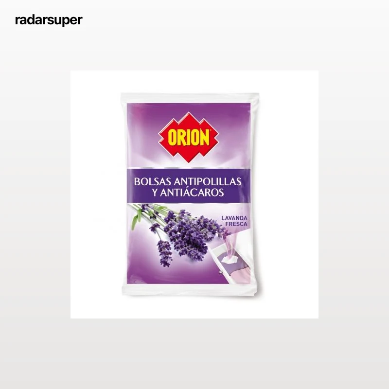 Bolsas antipolillas aroma lavanda fresca Orion 20 ud.