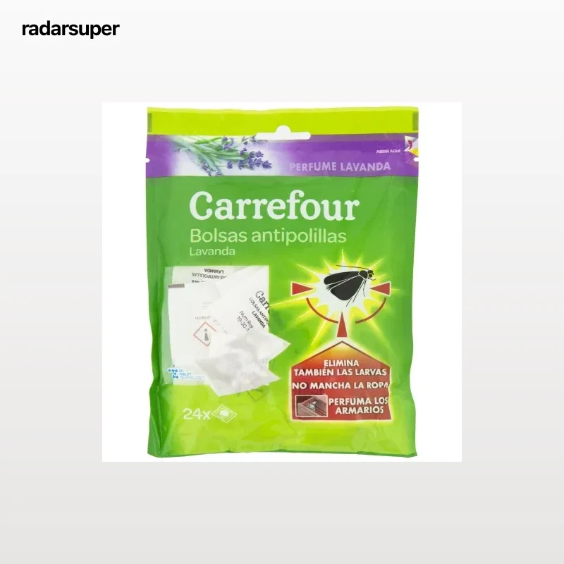 Bolsas antipolillas lavanda Carrefour 24 ud.
