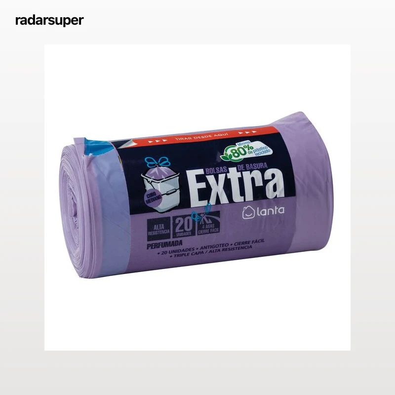 Bolsas de basura Lanta 20 uds 30 litros perfumadas color morado