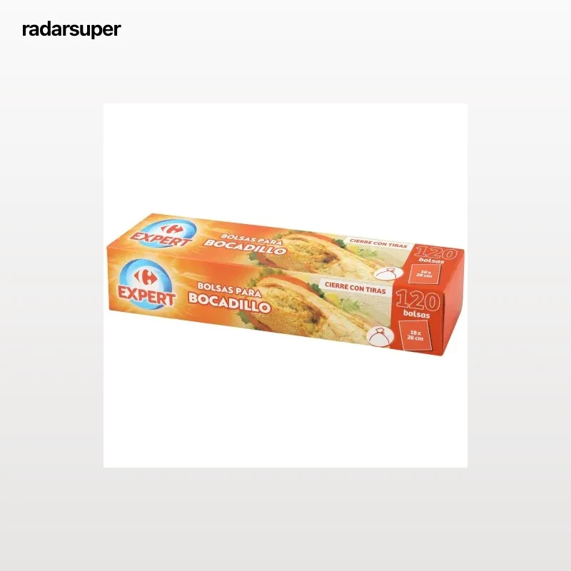 Bolsas para bocadillo Carrefour Expert 120 ud.