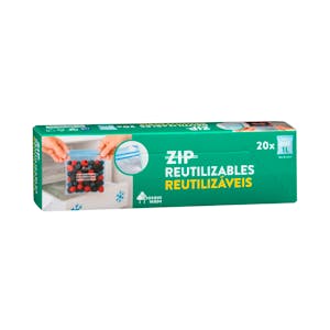 Bolsas zip congelación medianas Bosque Verde reutilizables