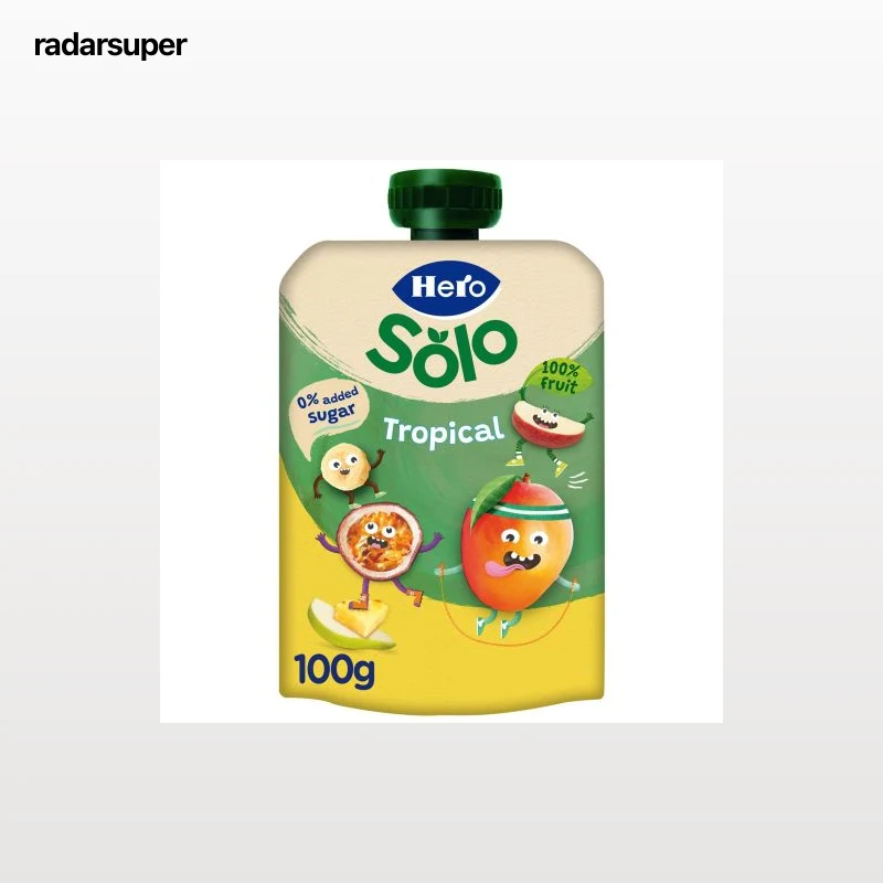 Bolsita de fruta tropical Hero Mi Fruta sin gluten 100 g.