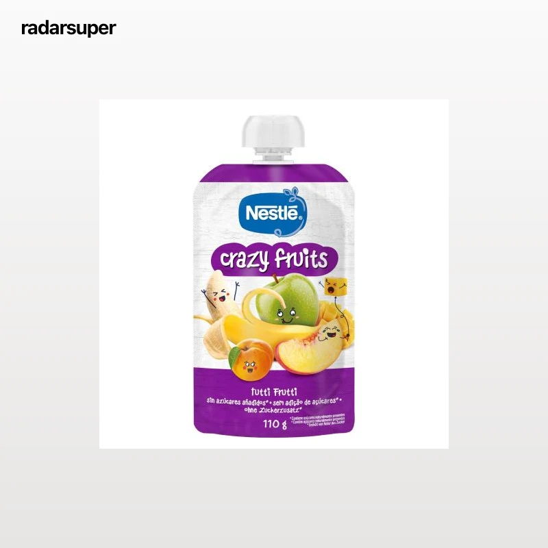 Bolsita de tutti frutti Nestlé Crazy Fruits sin azúcar añadido 110 g.
