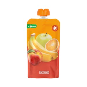 Bolsita puré fruta variada Hacendado +6 meses