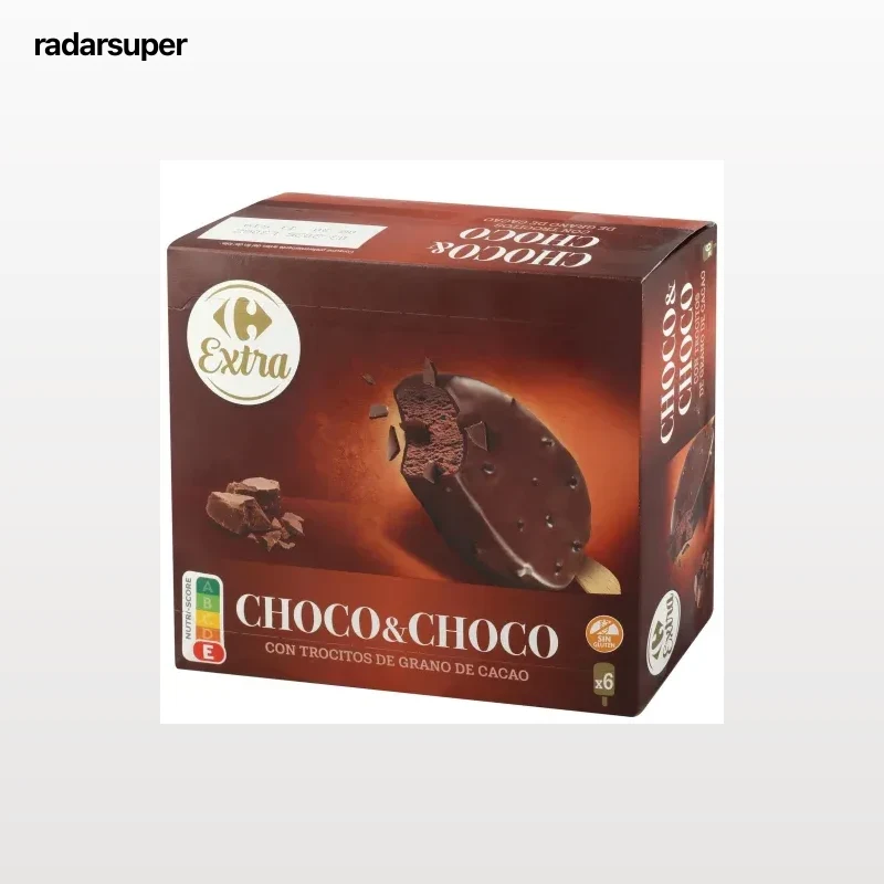 Bombón choco&choco Extra Carrefour sin gluten 6 ud.