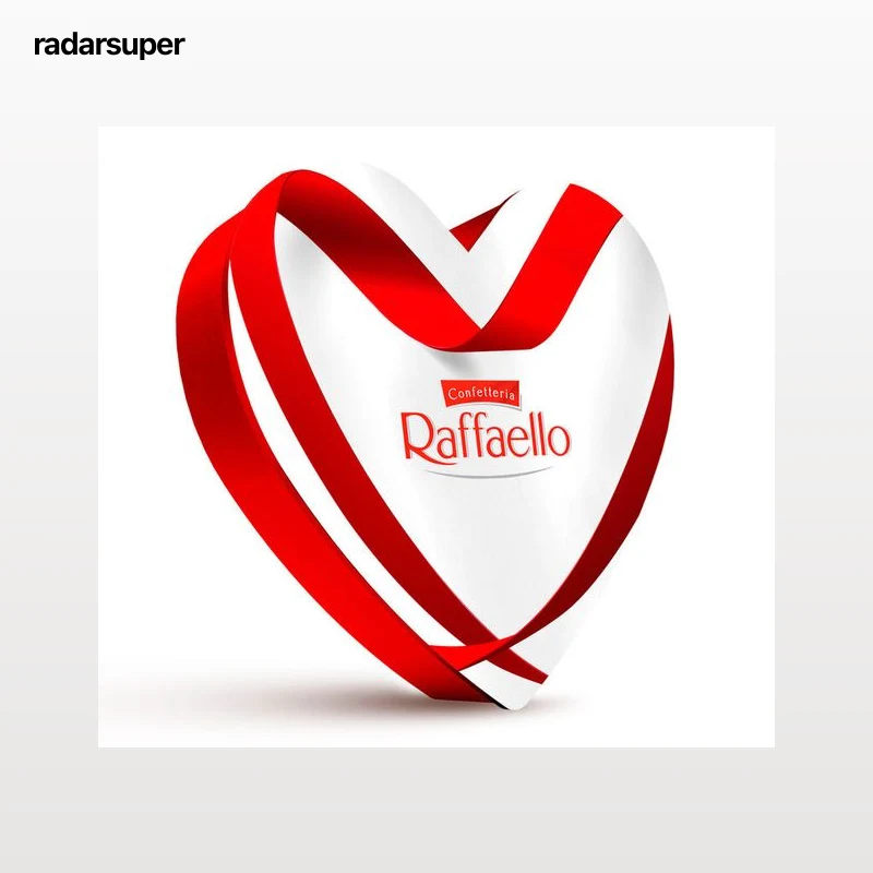 Bombón corazón con coco y almendra Raffaello 100g