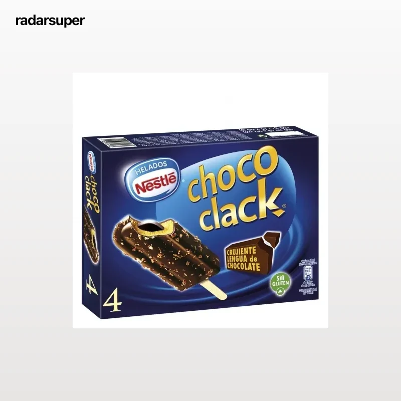 Bombón helado Choco Clack Nestlé Helados sin gluten 4 ud.