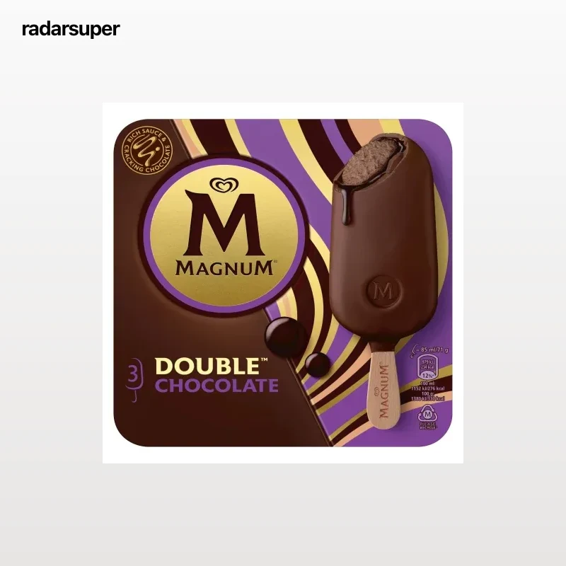 Bombón helado chocolate Double Magnum 3 ud.