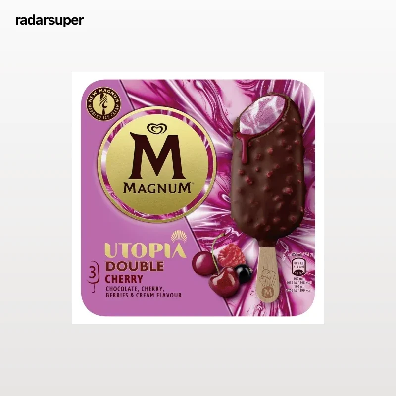 Bombón helado de frutas del bosque Utopia Magnum 3 ud.