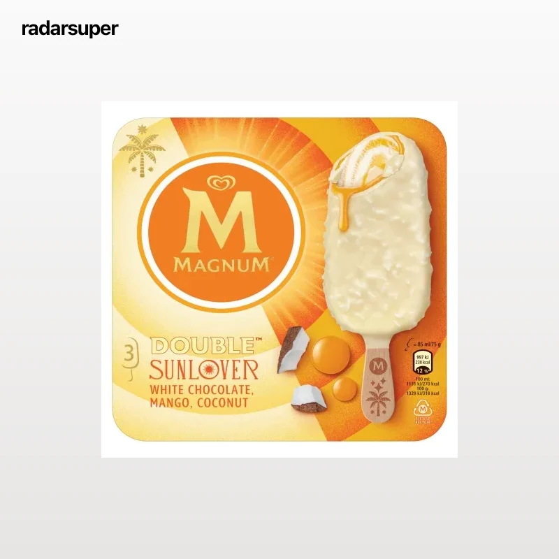Bombón helado Sunlover Double Magnum sin gluten 3 ud.