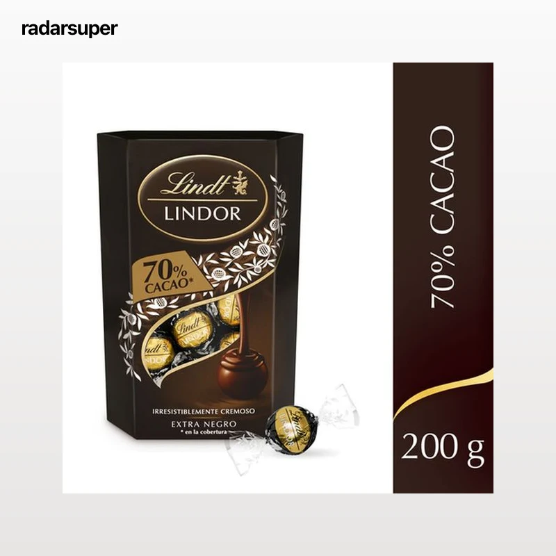 Bombón Lindor 200g 70% de cacao
