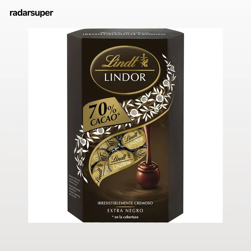Bombón negro 70% Lindor 337g