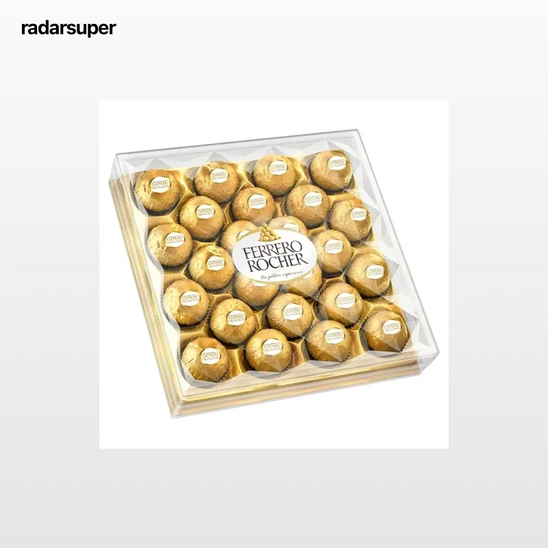 Bombones de chocolate con leche y avellana Ferrero Rocher 24 ud.