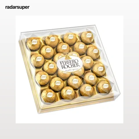 Bombones de chocolate con leche y avellana Ferrero Rocher 24 ud.
