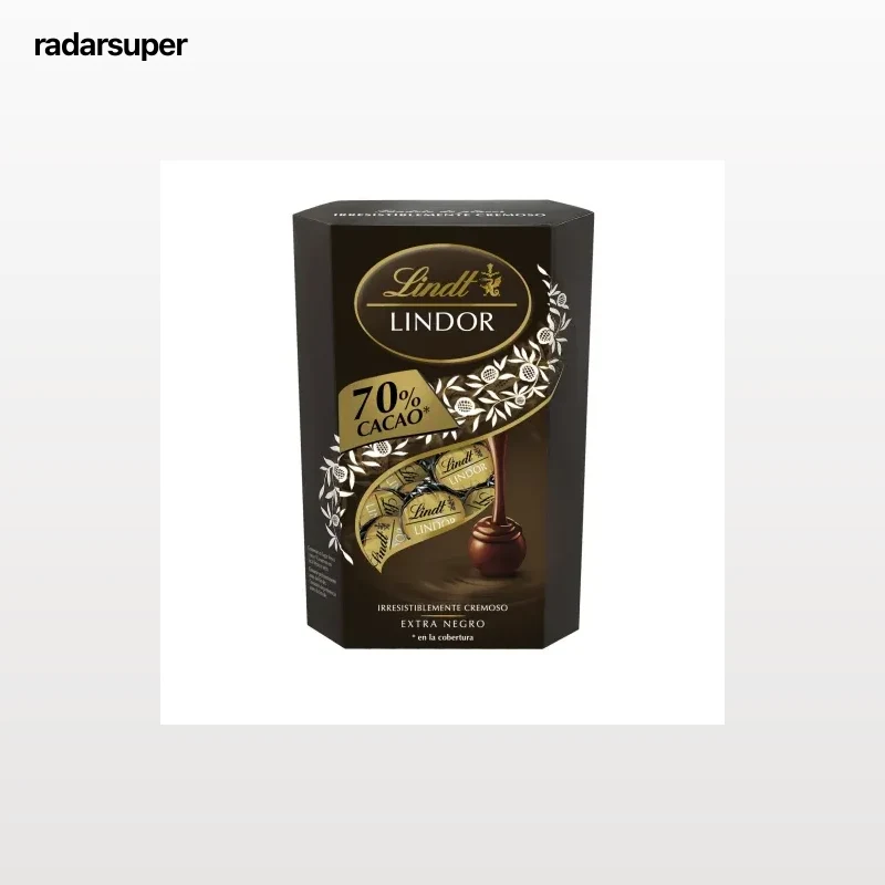 Bombones de chocolate negro con relleno cremoso Lindt Lindor 337 g.