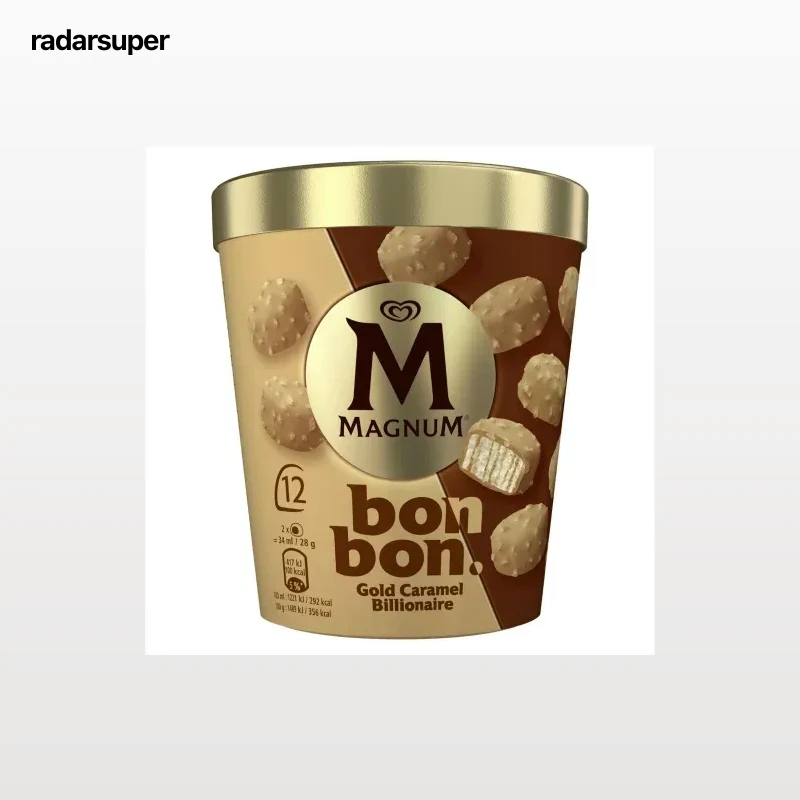 Bombones helados gold caramel billionaire Magnum 12 ud.
