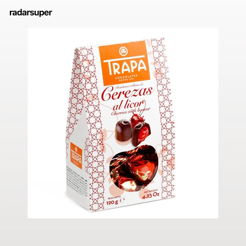 Bombones rellenos de cereza al licor Trapa 120 g